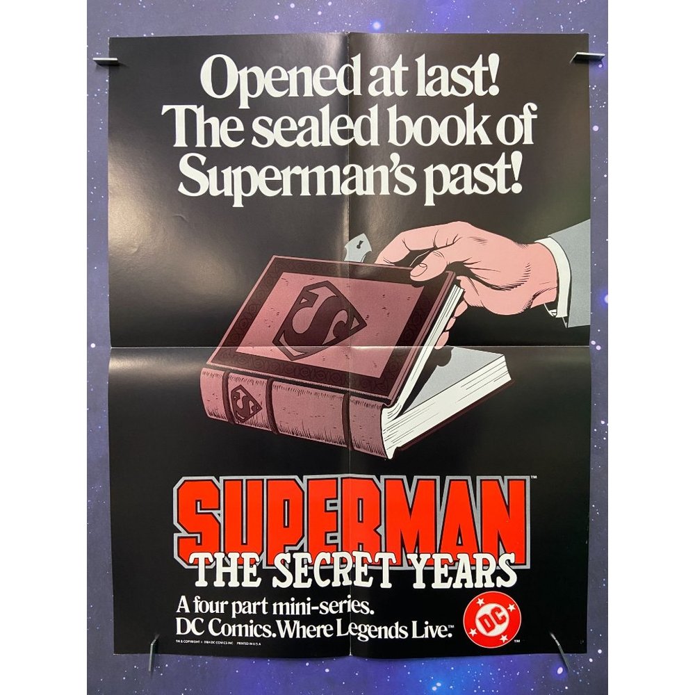 Superman Secret Years, DC Series Promo Poster 1984 21 X 17”